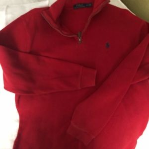Zip up Red sweater